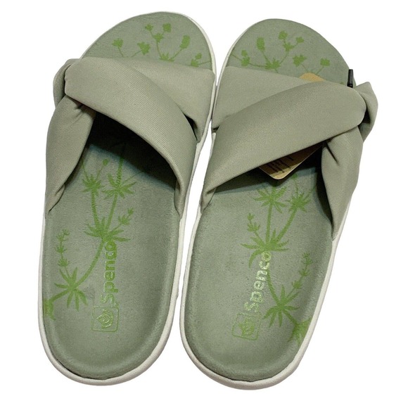 Spenco Orthotic Sandals Slides Brianna Sage Green Women's Sz 8 Arch Support NWT - Picture 5 of 10